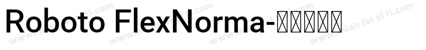 Roboto FlexNorma字体转换
